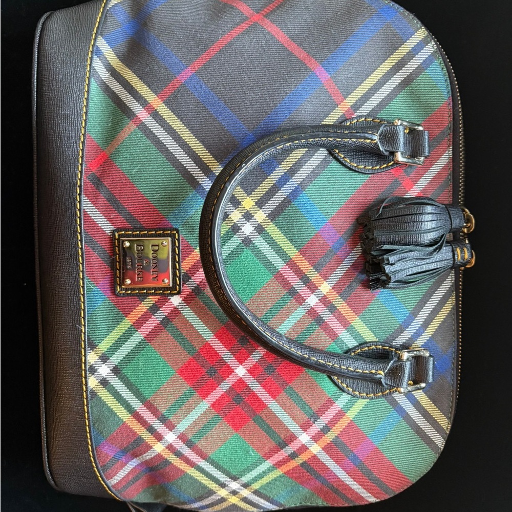 Dooney & Bourke Multicolor Plaid Tote